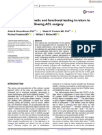 PM R - 2022 - Evidence For Isokinetic and Functional Testing in Return To Sport Decisions Following ACL