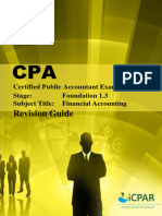 CPA F1.3 - FINANCIAL ACCOUNTING - Revision Guide