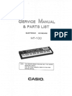 Casio MT 100 Service Manual