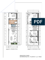 ARQUITECTURA - PLANTA 1 y 2 PISO