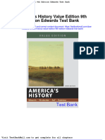 Americas History Value Edition 9th Edition Edwards Test Bank