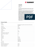 BURNDY TP1038 Specsheet