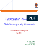 Plant Operation Philosophy