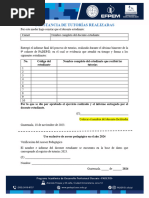 Constancia de Tutorías Realizadas en El 10 Bimestre 9a Cohorte