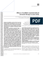 Efficacy of Modified Constraint-Induced Movement Therapy in Acute Stroke