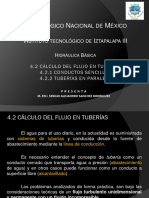 4.2 Cálculo Del Flujo en Tuberías