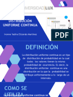 Distribución Uniforme Continua