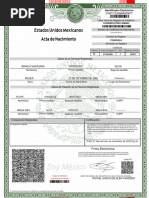 Formato Acta de Nacimiento