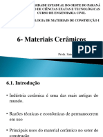 TMC I - CAPÍTULO 6 - Materiais Cerâmicos