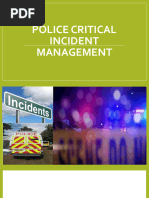 Police Critical Incident Management