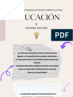 Educacion y Estado Nacion