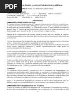 Proyecto de Gestión Escolar de La Subdirectora Académica