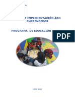 Guia de Implementación Adn Emprendedor - Educación Inicial