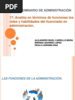 LAS FUNCIONES DE LA ADMINISTRACIÓN - PPT (A)