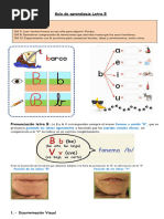 Guia de Aprendizaje Letra B