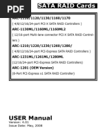 Manual Areca ARC-12x0 V4.01 20090213