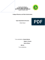 Types of Organizatinal Structure (Written Report)