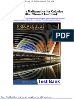 Precalculus Mathematics For Calculus 7th Edition Stewart Test Bank