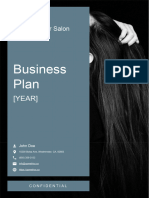 Hair Salon Business Plan Example