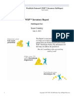 Workstyle Inventory Report Full Report Sean Connley