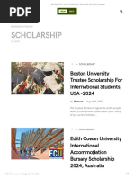 Scholarship and Funding Uk, Usa, Aus, Canada - Newsuce