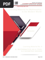 Mathematics in The Modern World MODULE-7