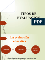 Tipos de Evaluacion