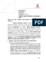 Demanda Por Mejor Derecho de Posesion (Ing. Marco Mendoza Linares) Nueva Demanda