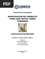 Trabajo de Investigacion de Mercados PURA VIDA