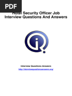 Hotel Security Officer Interview Questions Answers Guide