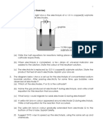 Electrolysis Worksheet