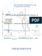 Practicas de Laboratorio Quimica 2023 - 2024