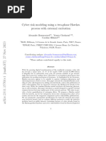 Cyber Risk Modeling Using A Two-Phase Hawkes Process With External Excitation