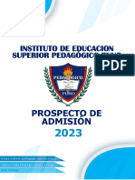 PROSPECTO ADMISION 2023 IESPPPuno