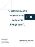 Televisión: Una Mirada A Los Noticieros Uruguayos