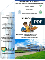 Silabo de Teoria de La Educacion 2023-II