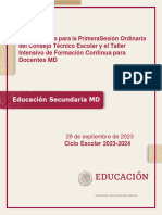 CTE 1ra Sesión Septiembre 2023 - Secundaria y Telesecundaria