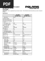 Owner'S Manual Supplement 600 RMK and 700 RMK PN 9914864: 700 RMK 700 RMK Opt A 600 RMK 600 RMK Opt A