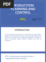 Production Planning and Control