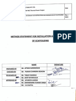 Method Statement For Installation and Dismantling of Scaffolding at ACC