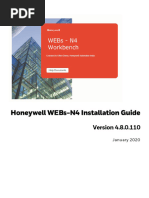 Honeywell WEBs-N4 Installation Guide