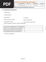 New Supplier Assessment Questionnaire