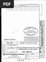 G004 Quick Report For Test & Inspection at Sea Trial