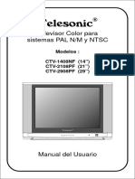 Manual TV Telesonic CTV-xx08yy