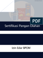 Sertifikasi Pangan Olahan (BPOM)