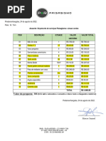 Orcamento - Sr. Tom