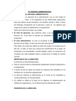 El Proceso Administrativo