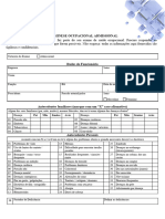 Anamnese Ocupacional Admissional