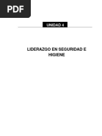 Unidad 4 Liderazgo en Seguridad e Higiene