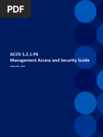 ACOS 5.2.1-P6 Management Access and Security Guide: September, 2022